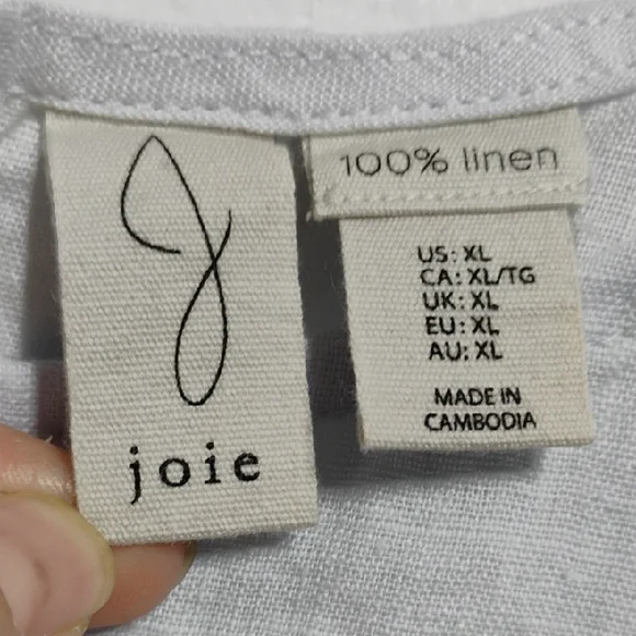 SALE! Joie Floral Print Linen Top & Matching Belted Shorts Set XL (XX-53) - Picture 2 of 10